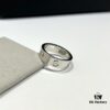 Cartier Love Collection Wide Plain Band Ring in White Gold with CNC Craftsmanship