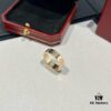 KAJIA Love Series Wide Plain Ring in Rose Gold with CNC Craftsmanship