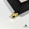 Cartier Love Series Wide Plain Band Ring in Yellow Gold with CNC Craftsmanship