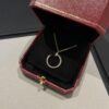 Cartier Full Diamond Nail Necklace in Rose Gold Color