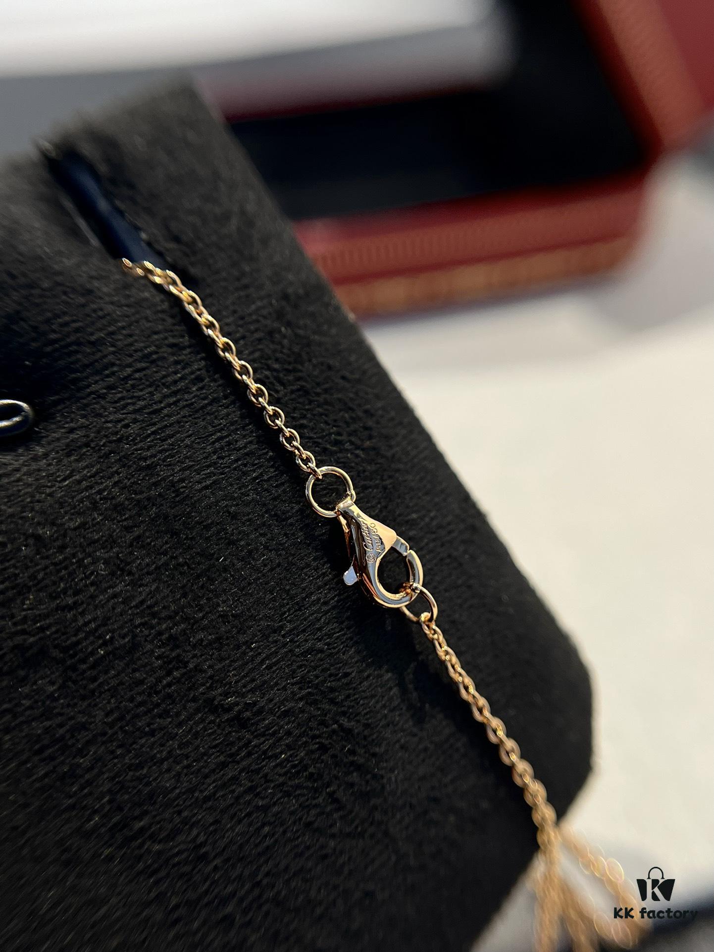 Cartier Classic Diamond-Free Double Ring Necklace, CNC Crafted