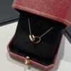 Cartier Classic Diamond-Free Double Ring Necklace, CNC Crafted