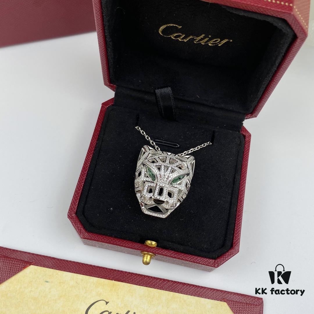 Awesome Leopard Pendant Necklace! Unisex 925 Sterling Silver Leopard Couple Pendant, Crafted with 18K Gold Plating