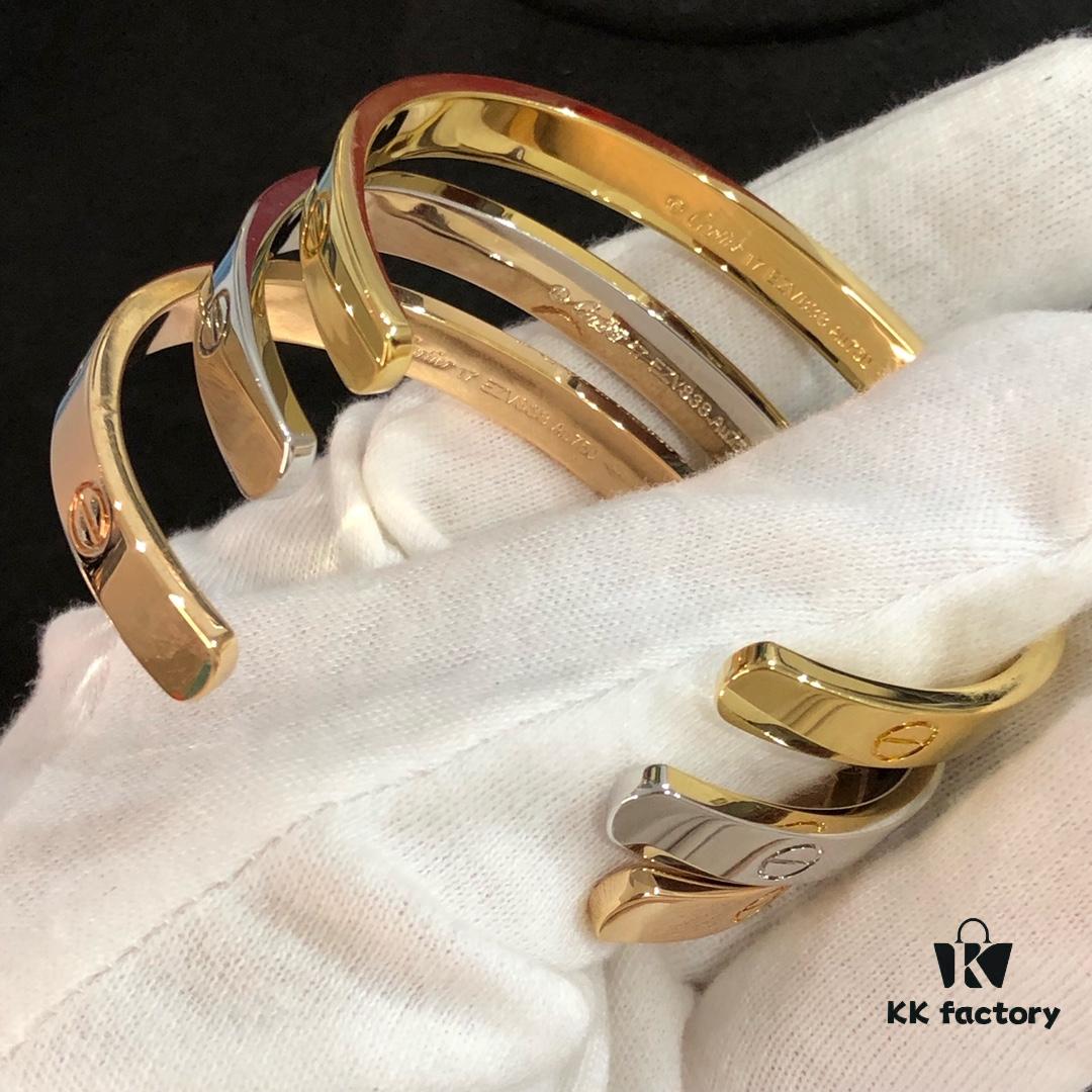 New Arrival 🆕 Love New Open Bangle Bracelet! No Screwdriver Needed, Oval Design Fits Wrist Comfortably