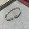 CNC Hand-Set Diamond Cartier Thin Full-Diamond Panther Bracelet, Ultra Solid and Imposing Panther Design, Unisex Couple's Style