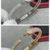 CNC Hand-Set Diamond Cartier Thin Full-Diamond Panther Bracelet, Ultra Solid and Imposing Panther Design, Unisex Couple's Style