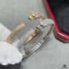 CNC Hand-Set Diamond Cartier Thin Full-Diamond Panther Bracelet, Ultra Solid and Imposing Panther Design, Unisex Couple's Style
