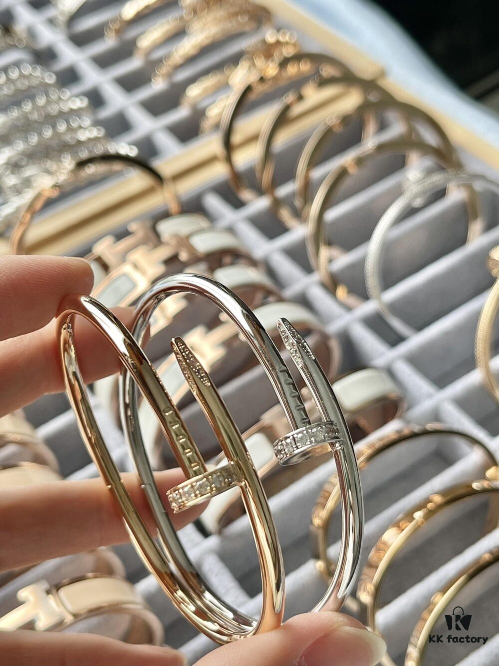 Cartier Diamond-Set Nails Bracelet