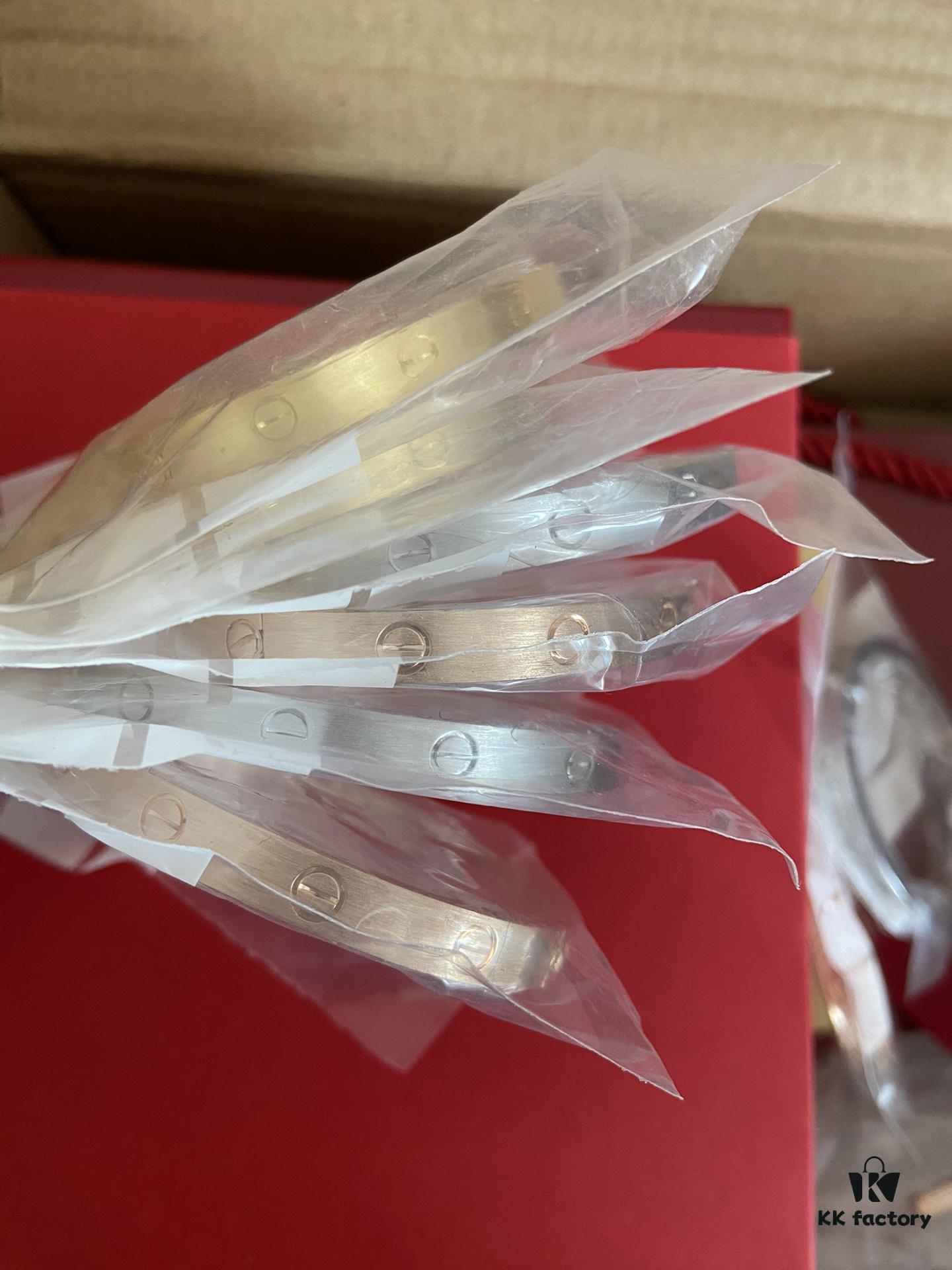 Cartier Love Brushed Bracelet Narrow and Wide Versions Available, Sizes 16-17-18-19-20