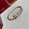 V Gold Plated 1.0mm Gold DB Original Engraving CNC Version Cartier Polished Nail Bracelet 😘😘😘💗🎁 💎Cartier Juste un Clou Nail Bracelet Classic Design Available in Three Colors Perfect Gift for Couples (Let's Nail It Together)