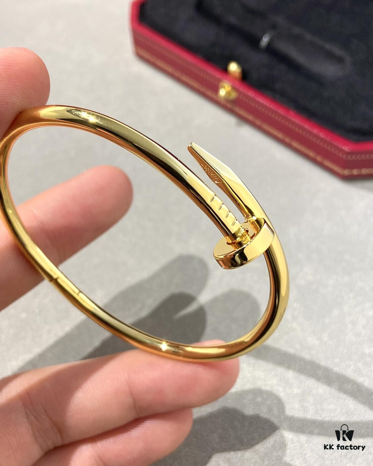 Cartier Juste un Clou Nail Bracelet, Gold-Tone, Diamond-Free CNC Version