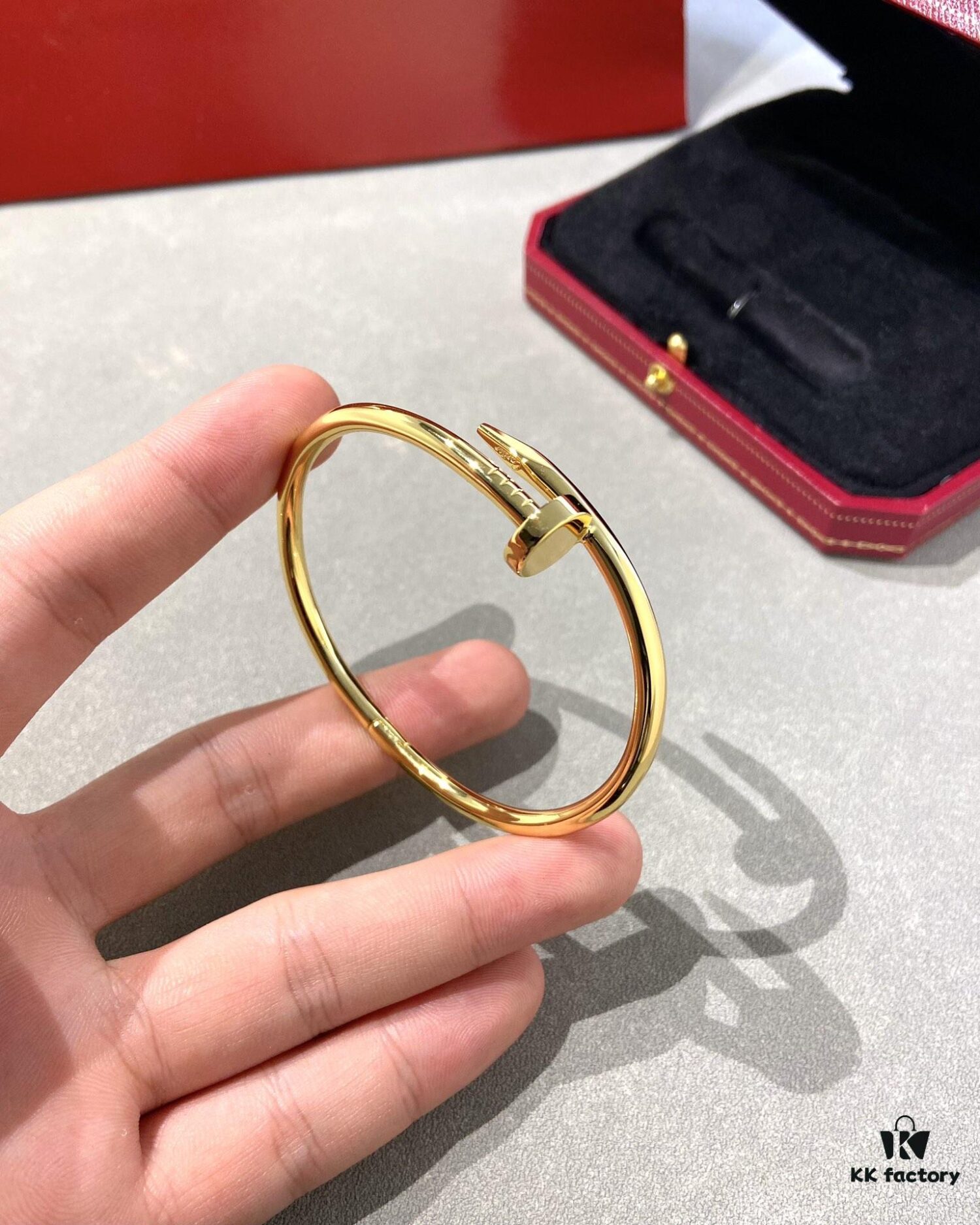 Cartier Juste un Clou Nail Bracelet, Gold-Tone, Diamond-Free CNC Version