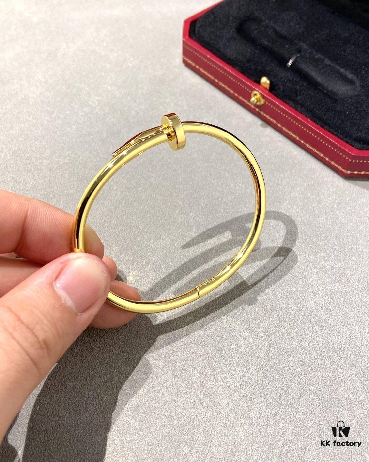 Cartier Juste un Clou Nail Bracelet, Gold-Tone, Diamond-Free CNC Version