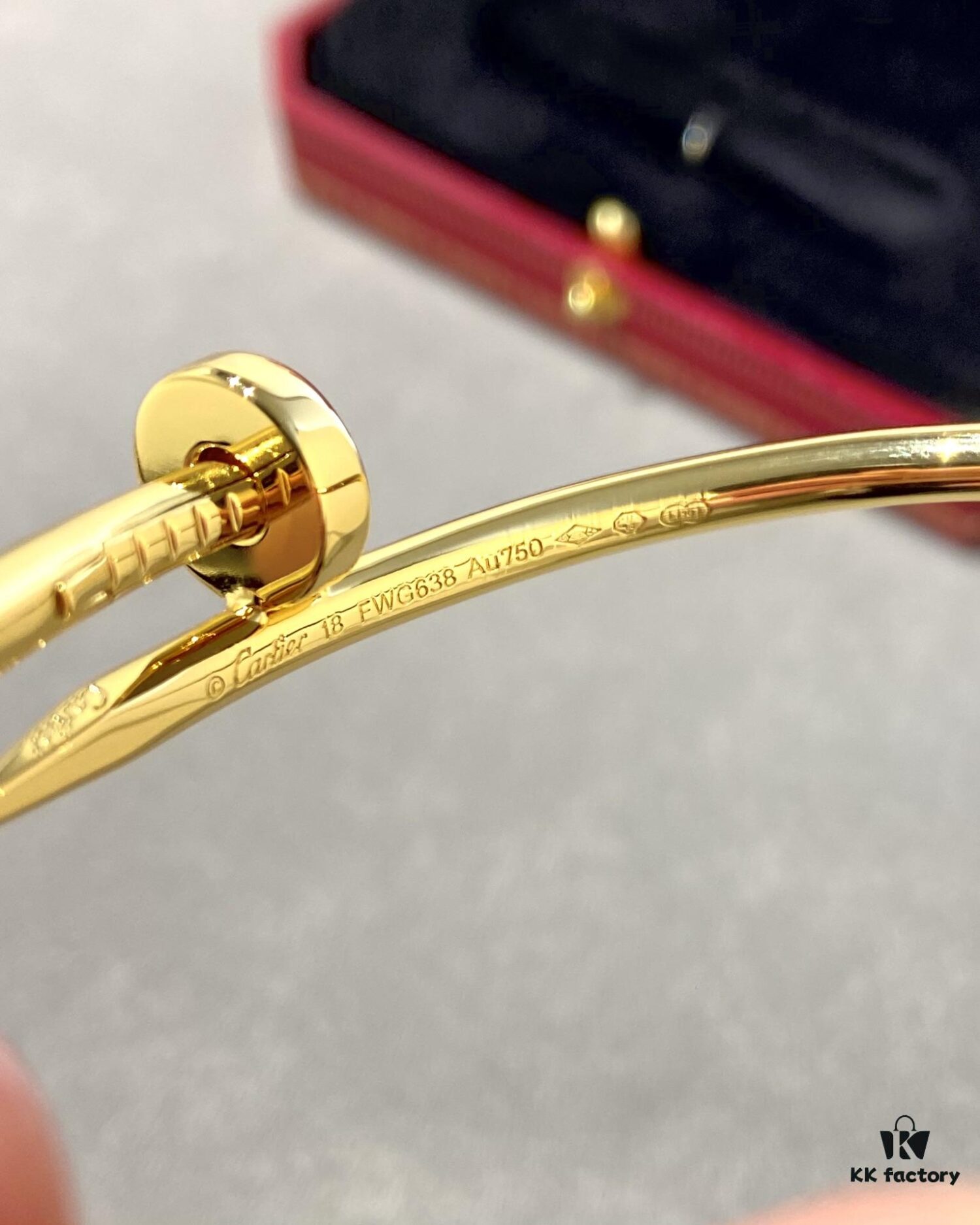 Cartier Juste un Clou Nail Bracelet, Gold-Tone, Diamond-Free CNC Version