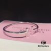 Tiffany No-Diamond Double T Memory Bracelet, Cabinet Quality, ZP Mold Making, CNC Logo Engraving, 925 Pure Silver Material, Two Colors Available