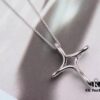 Tiffany & Co. Newly Released Cross Necklace, 925 Silver with 18K Gold Plating, Exquisitely Crafted, Beautiful, Elegant, and Versatile