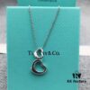 Tiffany & Co. Double Heart Necklace, Pure 925 Silver, Classic and Timeless Design