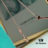 Tiffany & Co. Smile Pendant Necklace in Rose Gold Plated 925 Sterling Silver