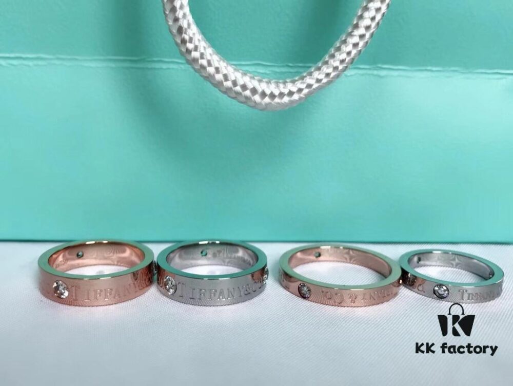 Being With You Is the Whole World – A Home, Two People, Three Meals, Four Seasons, Tiffany Couple Ring in White Gold and Rose Gold, Wide Version 6-10, Narrow Version 5-9