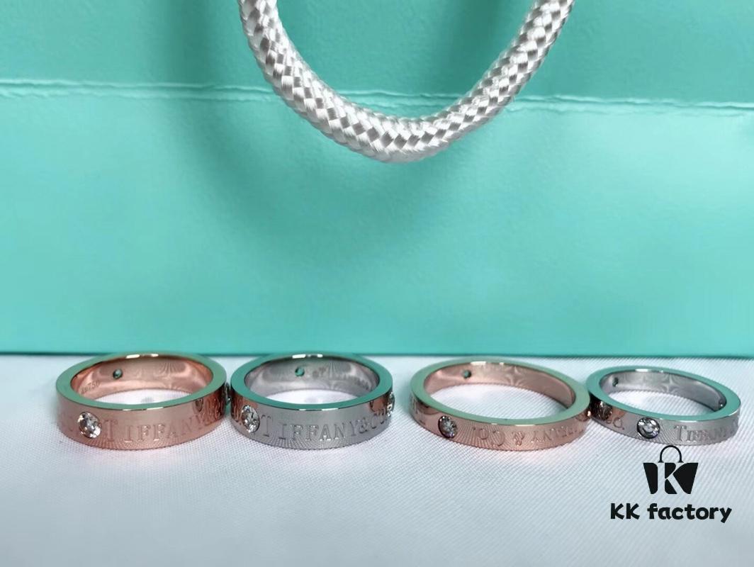 Being With You Is the Whole World – A Home, Two People, Three Meals, Four Seasons, Tiffany Couple Ring in White Gold and Rose Gold, Wide Version 6-10, Narrow Version 5-9