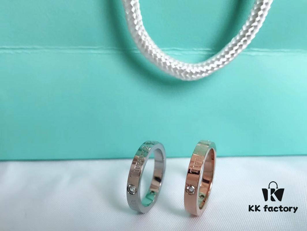 Being With You Is the Whole World – A Home, Two People, Three Meals, Four Seasons, Tiffany Couple Ring in White Gold and Rose Gold, Wide Version 6-10, Narrow Version 5-9