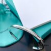 Tiffany & Co 1837 Collection 925 Sterling Silver Narrow Love Open Bangle, Adjustable for Women