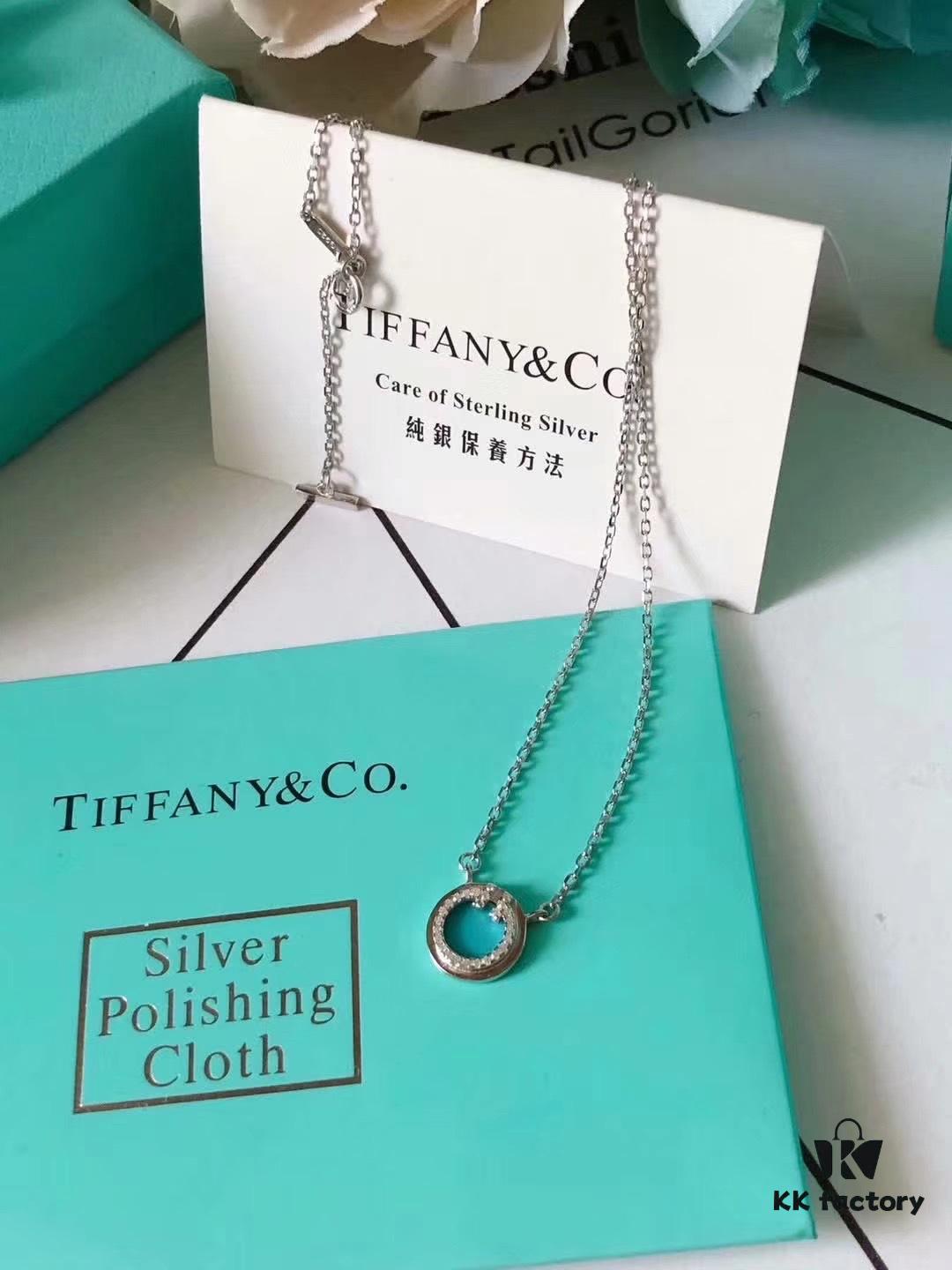 Tiffany T Two Small Hoop Necklace with Red Agate, Turquoise, and Mother-of-Pearl – Limited Edition for Chinese New Year, Global Launch in China