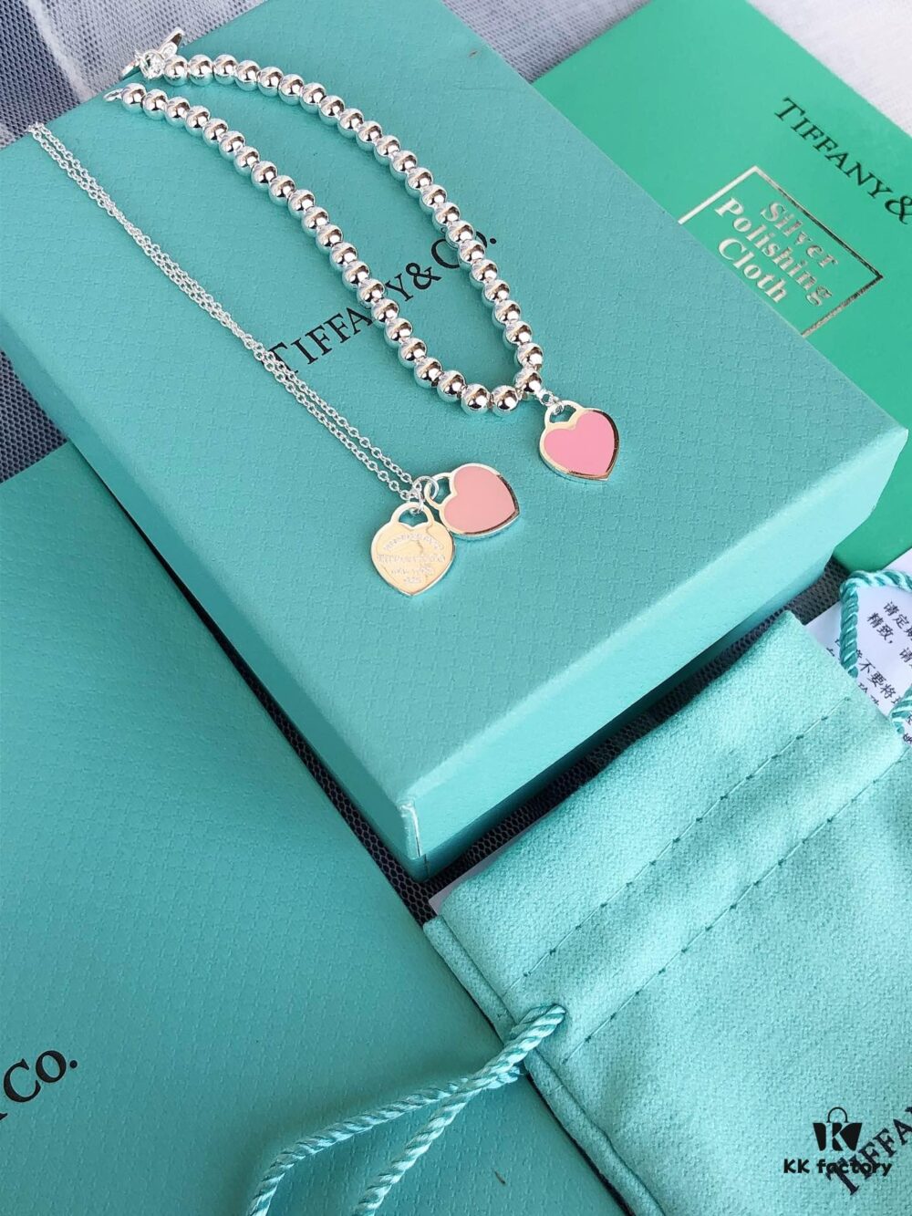 Pink Heart Set ❤ Simple and Classic, Iconic Design Perfectly Embodies Tiffany