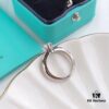 Tiffany & Co. One-Carat Six-Prong Ring (Available in Sizes 6/7/8), Sterling Silver with Premium High-Carbon Diamond, Hypoallergenic and Fade-Resistant