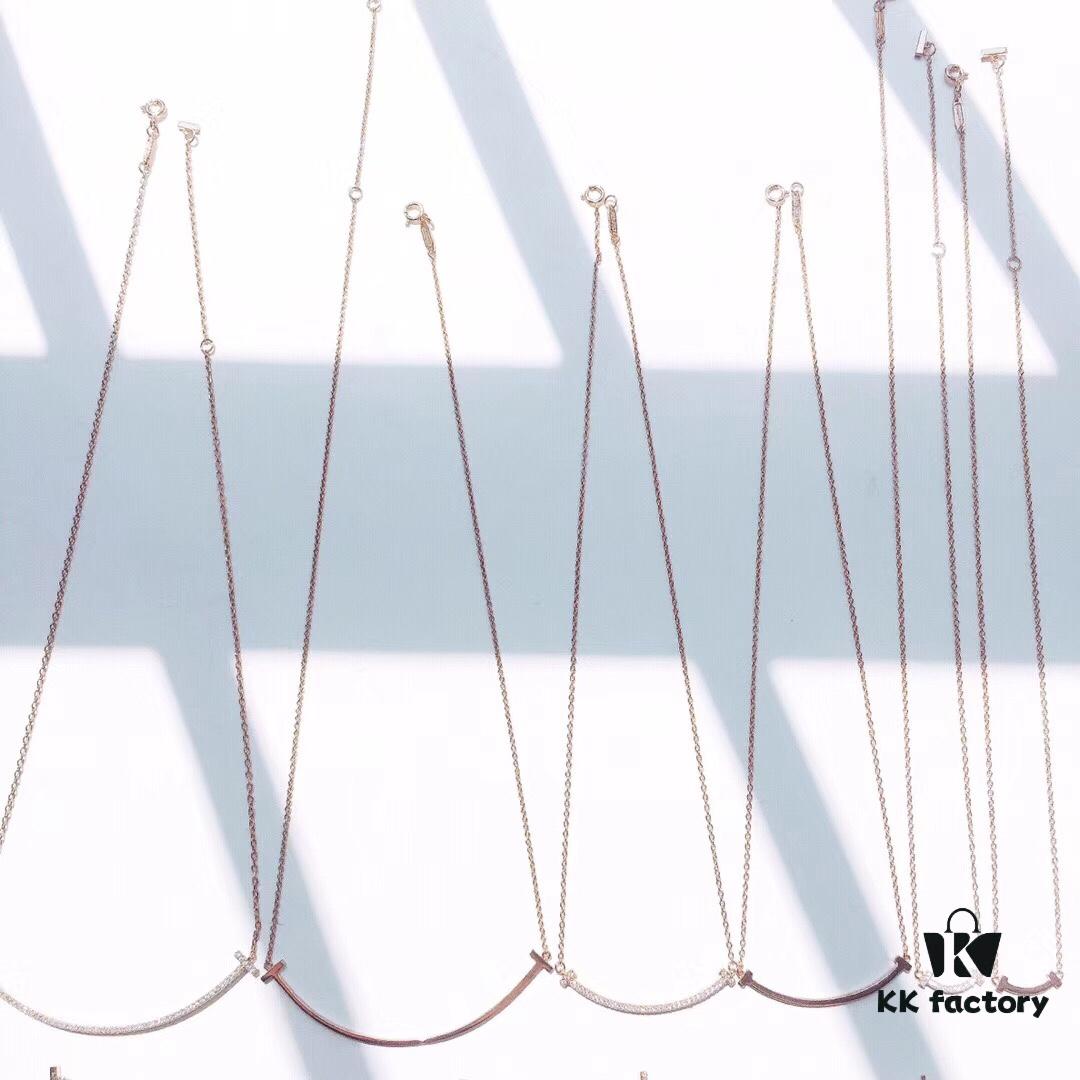 Tiffany & Co. Smile Necklace Choker, Small, Medium, Large Sizes, Same Style as Lin Xinru and Tang Jing, Valentine's Gift, Bracelet, Earrings, Ring