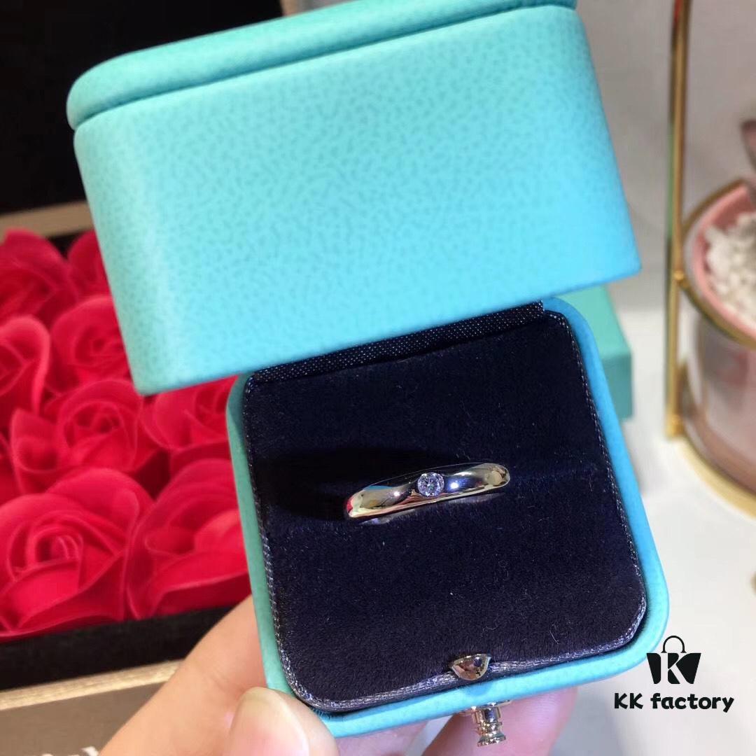 925 Solid Silver Triple-Plated Platinum Inlaid Imported Diamond Ring - Tiffany Style Couple Ring, 20-Carat Center Stone, Hollow-Out Design, Premium Craftsmanship, Timeless Classic Jewelry