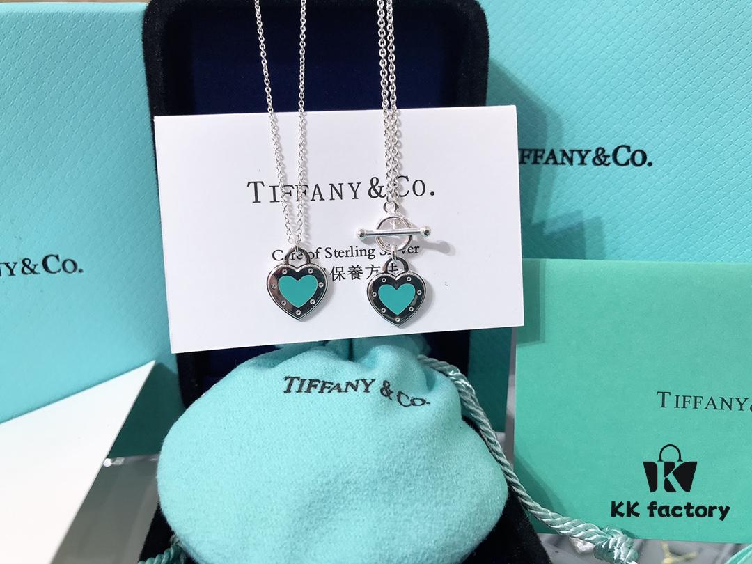 Tiffany Silver OK Necklace + OK Bracelet Stunning! Counter Style Latest Silver Jewelry Set