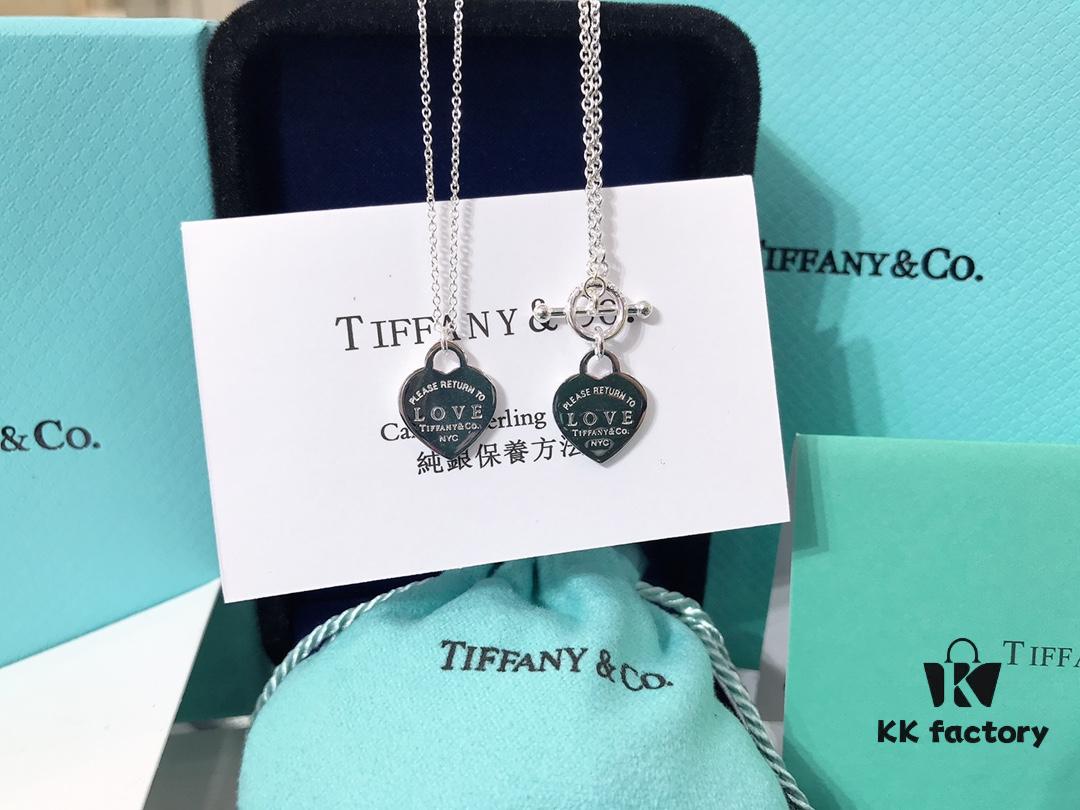 Tiffany Silver OK Necklace + OK Bracelet Stunning! Counter Style Latest Silver Jewelry Set