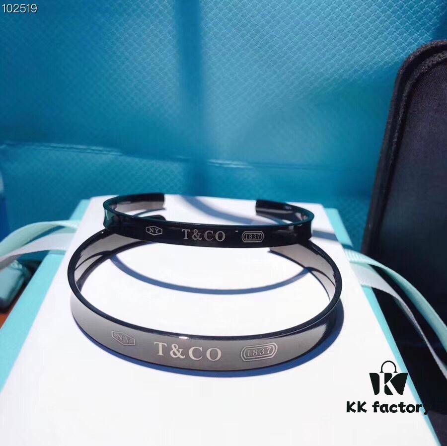 Tiffany & Co. 1837 Black Onyx Limited Edition Couple Bracelets for Women and Men