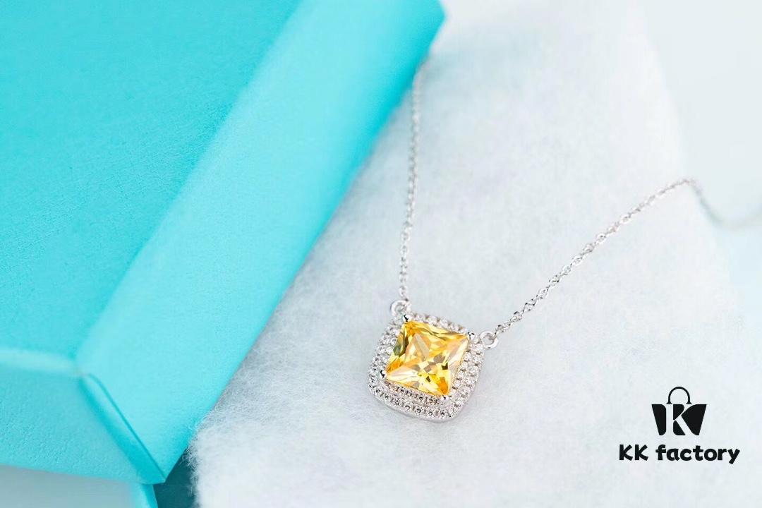 Tiffany Yellow Diamond Pendant Necklace