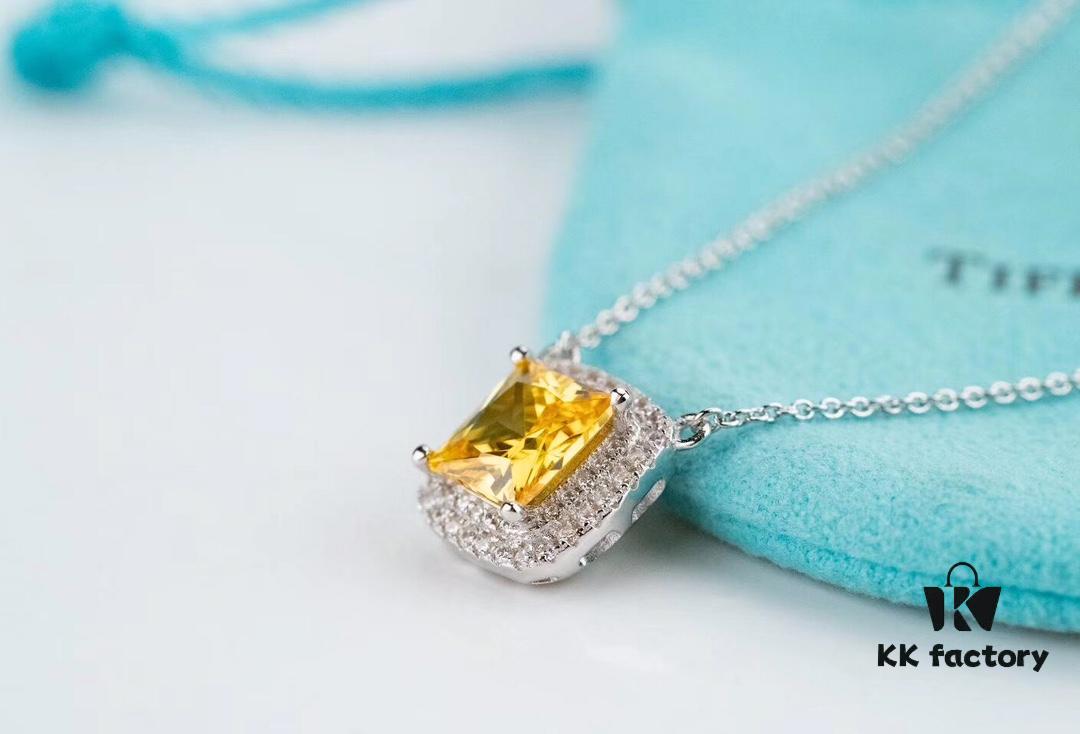 Tiffany Yellow Diamond Pendant Necklace