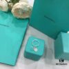 Tiffany & Co. Classic Enamel Green Heart Accent Ring 💍