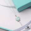 925 Sterling Silver Tiffany Lollipop Pendant, Minimalist Design Resonating with the Essence of Love