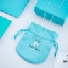 Tiffany Enamel Heart Pendant - Pin Buckle Necklace