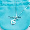 Tiffany Enamel Heart Pendant - Pin Buckle Necklace