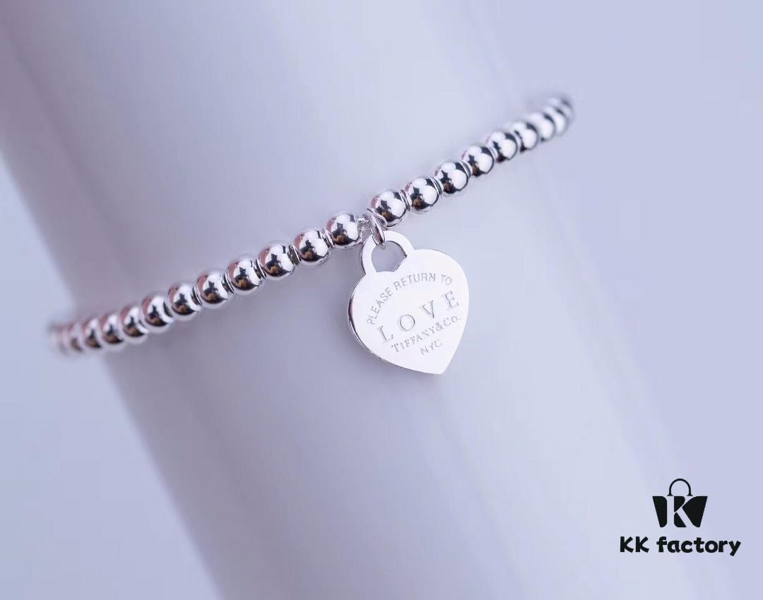 Tiffany Enamel Heart Bracelet 2019 - Exclusive Counter Release, Newest Sterling Silver Design