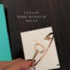Tiffany & Co. Key Smooth Open Bangle Bracelet, Minimalist Style, Spring Silver Construction, Premium S925 Sterling Silver Plated with 14K Rose Gold, Yellow Gold, and White Gold, In Stock