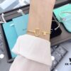 Tiffany & Co. Key Smooth Open Bangle Bracelet, Minimalist Style, Spring Silver Construction, Premium S925 Sterling Silver Plated with 14K Rose Gold, Yellow Gold, and White Gold, Three Colors In Stock