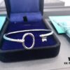 Tiffany & Co. Key Smooth Open Bangle Bracelet, Minimalist Style, Spring Silver Construction, Premium S925 Sterling Silver Plated with 14K Rose Gold, Yellow Gold, and White Gold, Three Colors In Stock