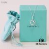 Tiffany & Co. Classic Crown Necklace, Simple and Timeless Design, Authentic Style, Versatile Match, Made from S925 Sterling Silver