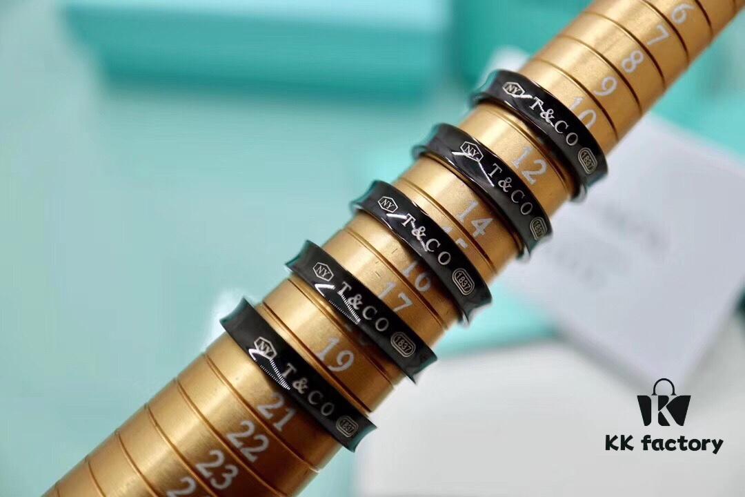 Tiffany & Co. 1037 Titanium Ring 🌷🌷 The Tiffany 1837™ Collection, engraved with the founding year of Tiffany, is perfectly interpreted through smooth curves and elegant contours. This sophisticated ring is a timeless classic. An ideal choice for couples 👫, best friends, or as a single band 💒. Made of titanium, hypoallergenic.