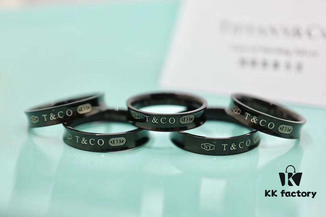 Tiffany & Co. 1037 Titanium Ring 🌷🌷 The Tiffany 1837™ Collection, engraved with the founding year of Tiffany, is perfectly interpreted through smooth curves and elegant contours. This sophisticated ring is a timeless classic. An ideal choice for couples 👫, best friends, or as a single band 💒. Made of titanium, hypoallergenic.