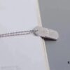 Tiffany 1837 Square Pendant Necklace CNC High Version High-Definition Engraving Premium Quality - Pendant Size: Large, Small