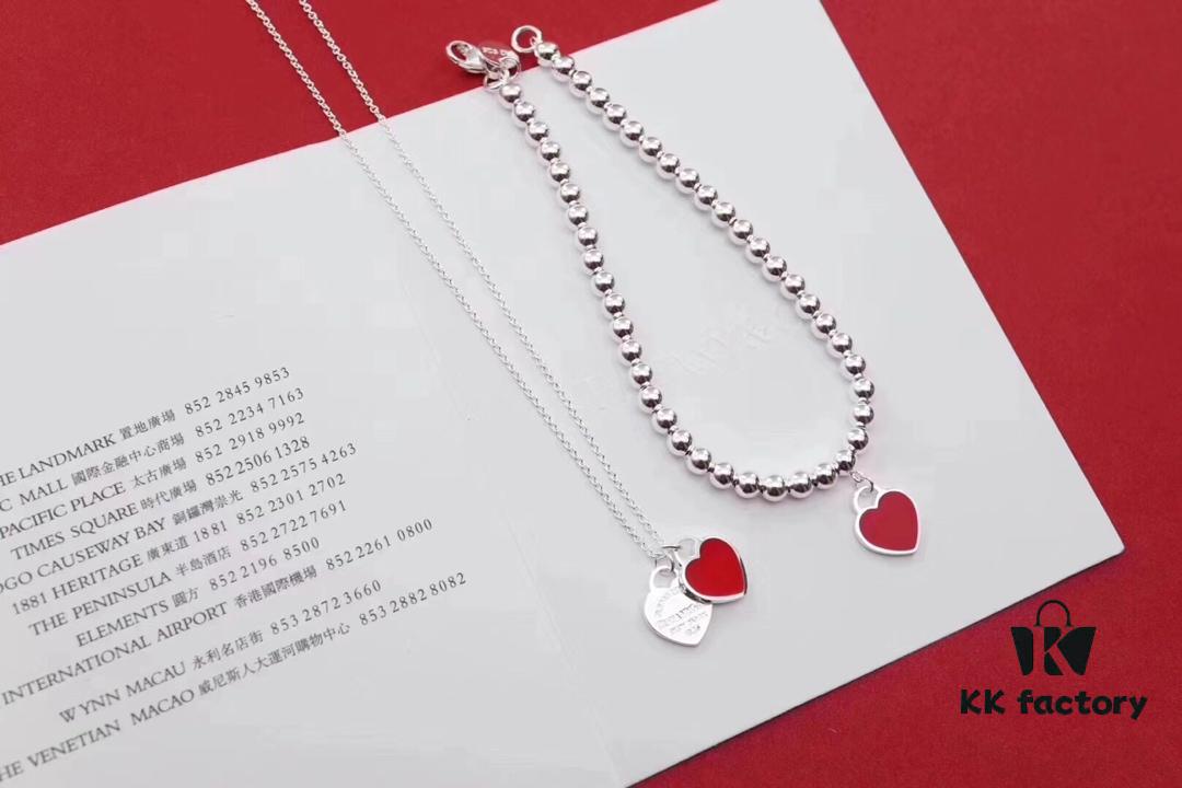 Popular Tiffany-style Princess Dream Bracelet & Necklace Set - Silver Craft with High-definition Copper Lettering, Lin Yun Same Style