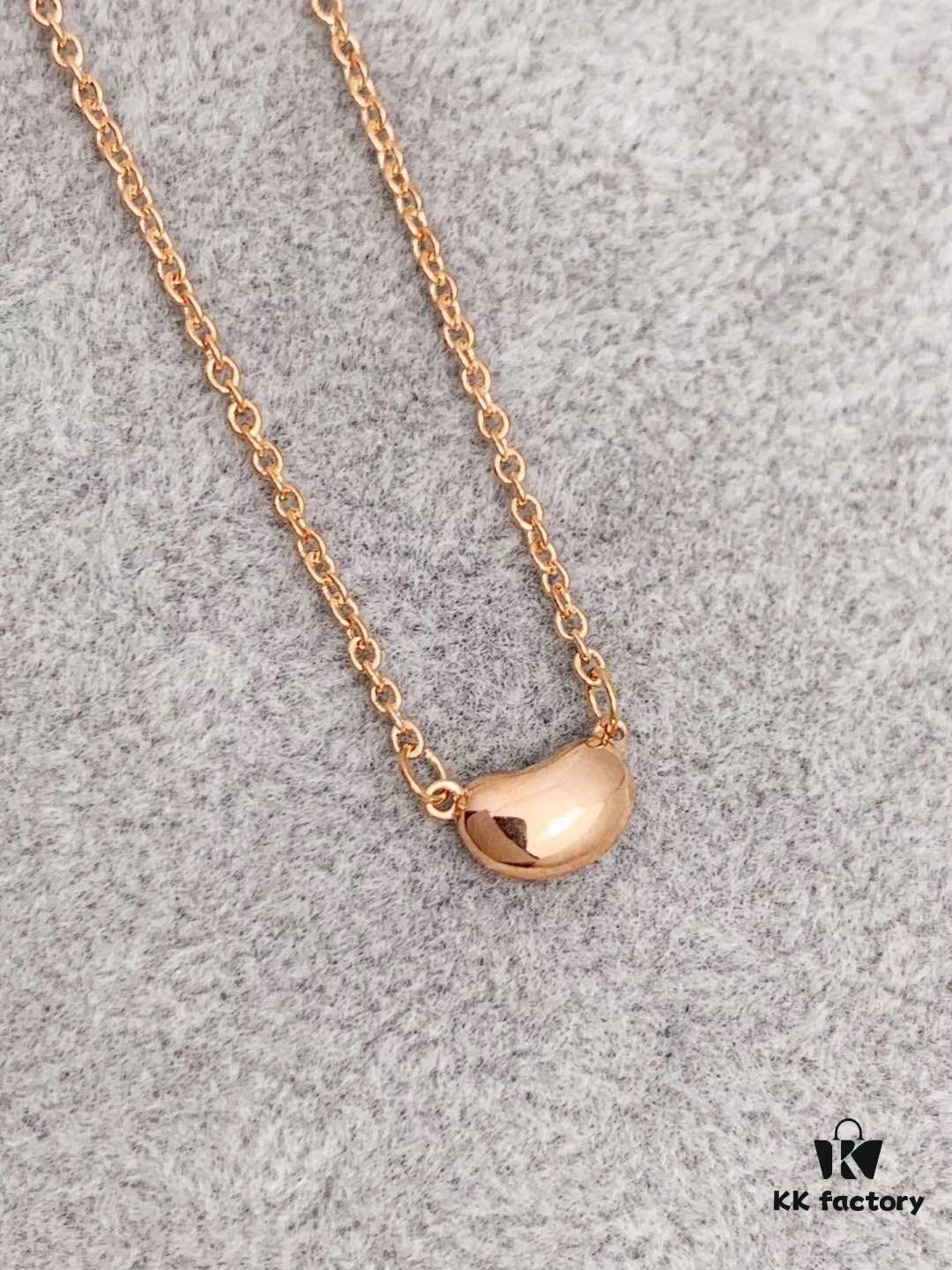 925 Tiffany & Co. Pearl Bracelet, Authentic Sterling Silver 'Love Bean' Design, Double-Sided Wear with Official Logo Stamp